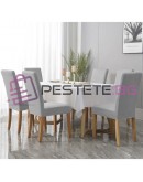 Универсален калъф за стол сив кадифе